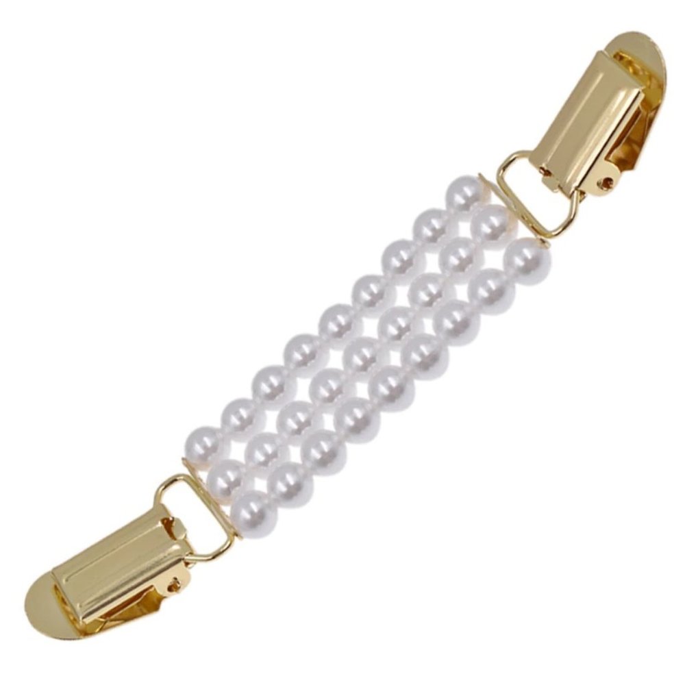 Sweater,  Blouse,  Shawl  Clips ~ Cardigan ~ Amor Pearls ~ Gold